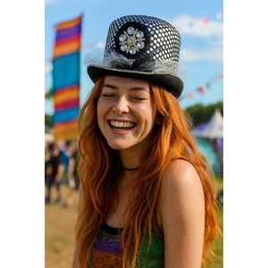 Handmade Min Top Hat Rhinestone Embellished Party Hat Costume Accesso‎